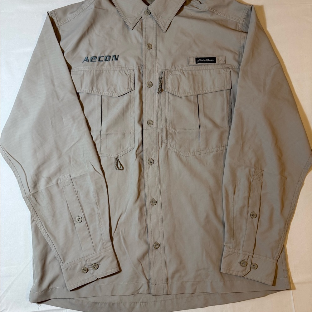Eddie Bauer Men's Light Brown Outdoor Shirt Jacket